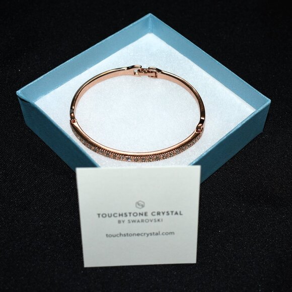 Touchstone Crystal By Swarovski Blush Beautiful You Bracelet 4441BF New in Box - Picture 2 of 5